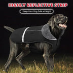 Doglay Dog Coat, Waterproof Dog Jacket Pet Winter Coat for Cold Weather with Thicken Furry Collar, Reflective Puppy Winter Jacket Warm Fleece Lining for Small Medium Large Pets