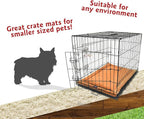 Majestic Pet Dog Crate Mat - Machine Washable Soft Plush Pet Bed Pad for Crates & Kennels | USA Crafted | 24"x18" Villa Orange