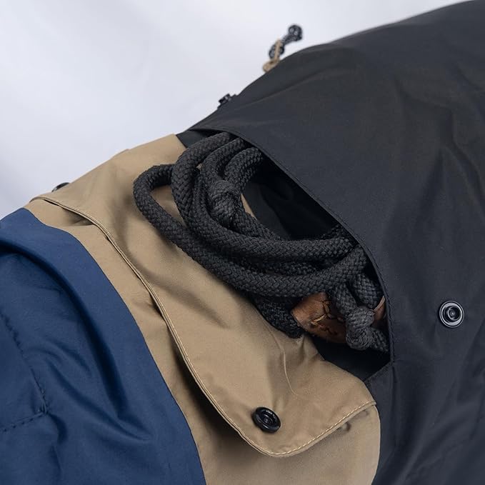 Dog Raincoat with Hood for Medium and Large Dogs - Heavy Rain Resistant Rain Coat for Dogs with 6000mmH2O Waterproof Rating | Lightweight and Adjustable Waterproof Dog Coat | 55 (M)