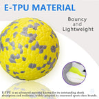 2Pcs Super Bouncy Dog Balls, Fun Indestructible Tennis Balls for Aggressive Chewers, Durable Floating Fetch Toys for Medium and Large Dogs with Lifetime Replacement
