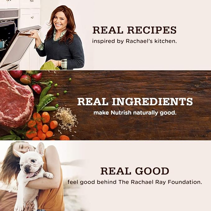 Nutrish Rachael Ray Premium Natural Wet Dog Food, Beef Stroganwoof Recipe, 8 Ounce Tub (Pack of 8)