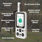 Shock Collar for Dogs [CRS01] 126 Training Levels, 4 Powerful Modes with 2.8-inch LCD high-Definition display100% Safe Training Collar for Large Medium Small Dogs IPX7 Waterproof E Collar