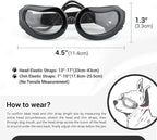 Namsan Clear Dog Goggles Small Breed, Anti-UV Sunglasses for Dogs Small Breeds, Windproof Riding Dog Eye Protection, Doggie Glasses with Elastic Straps, Easy Put-on/Adjustable, Transparent