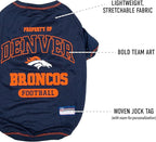 Pets First Denver Broncos T-Shirt, Large, Dallas Cowboys
