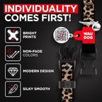 WAUDOG Nylon Cat Collar with Removable Bell and QR ID Tag for Small, Medium and Large Breeds Adjustable Long Lasting Durable Kitten Collars Boy & Girl