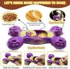 Magicorange Dog Chew Toys for Aggressive Chewers, 1 Pack Indestructible Toy for Medium/Large Breed, Nylon Dog Toys to Keep Them Busy,Bacon Flavor (Purple)
