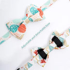 2 Pack Cotton Christmas Cats Collar with Bow Tie Beige Red Green Cat Collars for Girl Female Boy Male Cat Collar with Bell Christmas Trees Charms