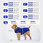 IDOMIK Dog Winter Coat, Warm Waterproof Dog Puffer Jacket with Harness Hole, Adjustable Reflective Snow Jacket Vest with Turtleneck, Pet Cold Weather Coats for Small Dogs,Blue,XS