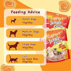 Jungle Calling Soft Chicken & Codfish Cat & Dog Treats, High Protein Pet Snacks for Small & Medium Dogs & Cats, Chewy Chicken Sushi Dog Training Treats, 10.6 oz