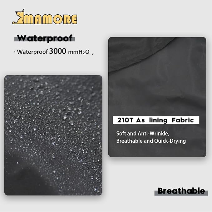 MAMORE Dog Jacket Waterproof Outdoor Vest for Smal Medium Large Dogs, Windproof Adjustable Breathable Lightweight Fashion Casual Dog Clothes (Black&White, XXX-Large)