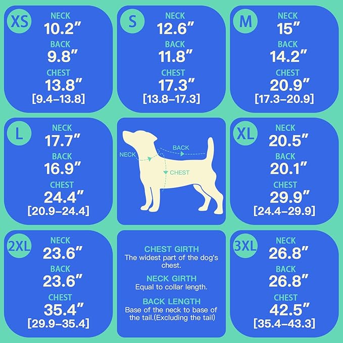 MIGOHI Lightweight Dog Coat, Windproof Dog Jacket, Puffer Jacket for Large Dogs, Padded Vest with Reflective Strips, Warm Snow Vest in Cold Weather, Easy On Hook & Loop Belly, Caramel, 3XL