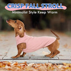 Fleece Sweater for Smalll Dogs - Pink, M - Pullover Vest | Stretchable Warm Sweatshirt, Lightweight Winter Jacket for Free Movement,Seasonal Dog Clothes,Shih Tzu, Papillon