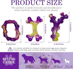 6-Pack Dog Toys for Aggressive Chewers: Dog Toy for Aggressive Chewer Large Breed, Dog Toy to Keep Them Busy, Dog, Bacon Flavor