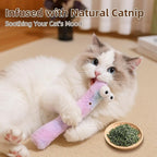 Cat Toys Pillows,3 Pack, Catnip Inside,Soft and Durable Kick Sticks with Crinkle Sound, Interactive Indoor Kitten Play and Exercise Toy 12.5 Inches