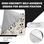 27.6" Cat Grooming Wrap, Self Adhesive Cat Wrap for Cutting Nails, Anti-Escape Calming Cat Swaddle Wrap for Medicine Ear Cleaning, Cow Anti-Scratch Cats Burrito Restraint Blanket, Pet Tool (6-10 lbs)
