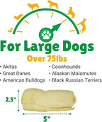 Lucky Premium Treats Chicken Basted Rawhide Stubbys – All Natural Rawhide and Chicken Dog Treats, Gluten Free Premium Large Dog Treats (12 Chews)