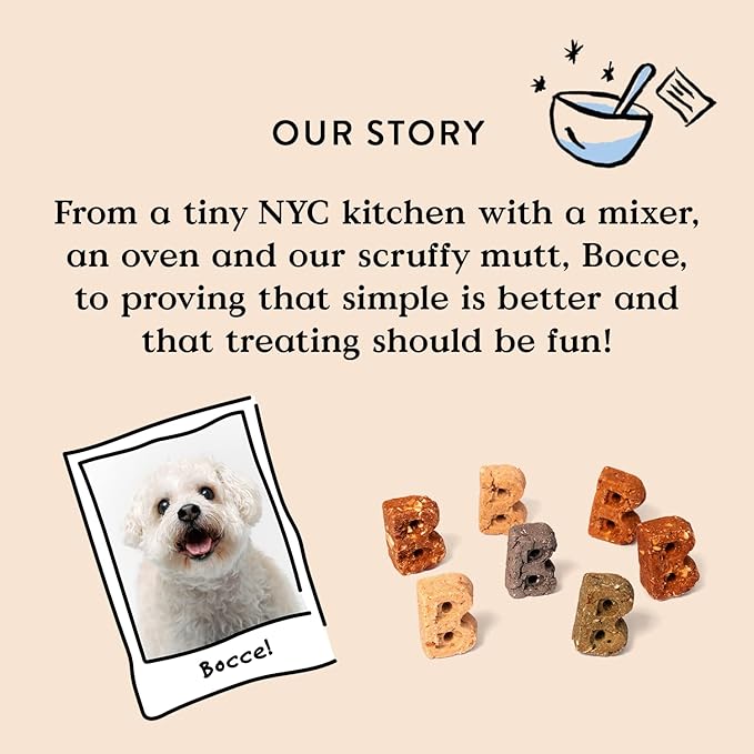 Bocce's Bakery Apple Juice Box Treats for Dogs, Wheat-Free Everyday Dog Treats, Made with Real Ingredients, Baked in The USA, All-Natural Soft & Chewy Cookies, 6 oz