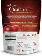 Fruitables Baked Dog Treats, Healthy Pumpkin Treat for Dogs, Low Calorie & Delicious, Free of Wheat, Corn and Soy, Made in the USA, Apple and Crispy Bacon Flavor, 12oz
