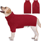KOESON XXL Dog Sweater for Large Dogs, Extra Large Dog Christmas Sweater, Thick Warm Xmas Sweaters for Big Dogs, Pet Winter Apparel for Labrador, Golden Retriever, Doberman, Pitbull, Red, XXLarge