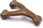 Benebone Wishbone Durable Dog Chew Toy for Aggressive Chewers, Made in USA, Large, Real Bacon Flavor