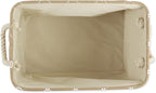 Bone Dry Pet Storage Paw and Bone, Trellis Collection, Medium Rectangle, 16x10x12, Taupe