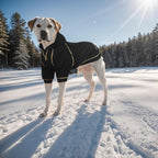 Basic Dog Hoodie Sweatshirts, Pet Clothes Hoodies Sweater with Hat and Leash Hole, Soft Cotton Outfit Coat for Large Medium Small Dogs, Black (XX-Large)