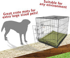 Majestic Pet Orthopedic Memory Foam Dog Crate Mat - Plush Pet Bed Pad for Crates & Kennels | USA Crafted | 48"x30" Villa Fern