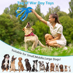 Dog Toys with Crinkle Paper- Octopus Stuffed Dog Squeak Toy Interactive Tug of War Puppy Toys for Small, Medium, Large Dogs