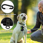 Dog Poop Bag Holder for Leash, 2 in 1 Dog Waste Bag Dispenser & Holder, Plus 15 Poop Bags