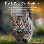Airtag Cat Collar, Stretchy Kitten Collar with Apple Air Tag Holder, Lightweight and Comfortable, Ultra Elastic GPS Cat Collars for Cats Kittens and Puppies, 8-12.5 inch, Green