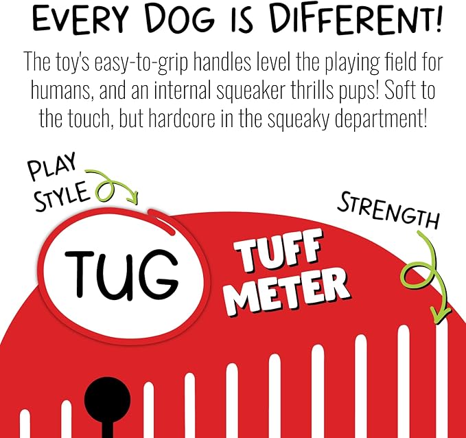 Jolly Pets Jolly Tug-a-Mal Elephant Tug/Squeak Toy, Extra Large