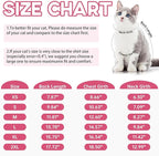 QBLEEV Sticky Hair Cat Clothes, Prevent Fur Shedding Shirts for Cats Only, Kitten Pajamas Costumes Outfits for Daily Wear Parties Photography, Anti-Shed Cat Onesie Recovery Suit for Cat or Small Dogs