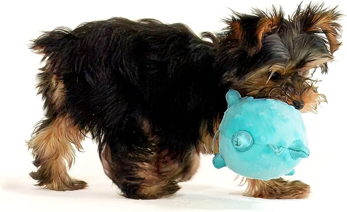 Playology Dog Toys | Puppy Toy Plush Sensory Ball for Dogs and Puppies for Dogs and Puppies | Medium Peanut Butter Scented Toy - Easy to Clean and Made from Non Toxic Materials