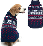 SCENEREAL Dog Sweaters for Medium Sized Dogs - Soft, Warm Turtleneck Pullover Fall Winter Dog Clothes, Knitted Argyle Dog Christmas Outfits, Ugly Pet Clothing for Boy Girl Puppy