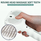 3 In 1 Self Cleaning Steamy Pet Brush, Pets Spray Hair Removal Comb - Anti-Static, Dog Grooming Tool with Steam & Self-Cleaning, Skin-Friendly Design + Bathing Solution