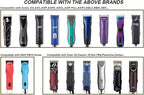 Wide Blades for Dog Grooming Blades Compatible with Andis,Oster A5,Wahl km10 Dog Clippers Stainless Steel Blades Blades for Animal Dog,Cat,Horse, (#30W(0.5mm))
