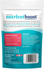 Solid Gold Healthy Dog Treats - Functional Peanut Butter Dog Treats w/Salmon Oil & Superfoods for Skin & Coat + Gut Health - Gluten Free Healthy Training Treat for Dogs of All Ages & Sizes - 5.2oz