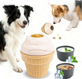 Interactive Dog Toys for Aggressive Chewers, Frozen Indestructible Chew Toy with Treat Dispenser & Chew Rings, Long-Lasting Mental Enrichment & Dental Chewing Toy for Medium Small Dogs