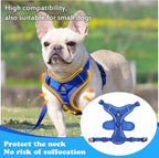 Escape Proof Kitten Harness and Leash Set - Adjustable Soft Mesh Vest for Small Cats, Reflective Breathable Walking Harness with 4 Buckles