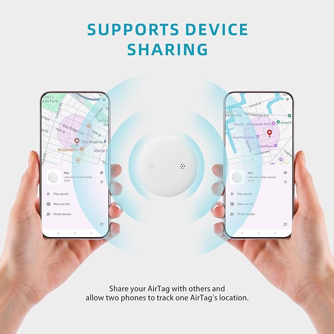 Android GPS Dog Collar, Mini Dog GPS Tracker, Smart Pet Activity Tracker, No Subscription, GPS Cat Collar Google Certified Finder, Anti-Lost, Finder Tag for Vehicles, Pets, Kids, Items
