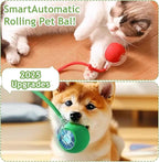 Interactive Cat Toys Balls for Indoor Cats, 2025 New Motion Activated Cat Balls with 360° Smart Automatic Rolling Moving for Bored Kitten Pet Cats Dogs (Gray)