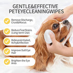 MIOSSZI 130 PCS Pet Eye Wipes for Dogs & Cats Tear Stain Remover Wipes for Dog Eyes Wipes Gently Remove Tear Stain, Debris, Discharge Hypoallergenic Cat Eye Wipes Pet Cleaning for Eyes Grooming Wipes