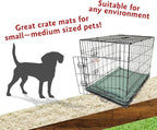 Majestic Pet Orthopedic Memory Foam Dog Crate Mat - Plush Pet Bed Pad for Crates & Kennels | USA Crafted | 30"x21" Villa Azure
