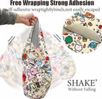 27.6'' Cat Grooming Wrap Cat Wrap for Cutting Nails, Anti-Escape Cat Restraint Wraps for Medicine Nail Clipping Ear Cleaning, Self-Adherent Cat Swaddle Wrap with Nail Clipper - Within 15lbs