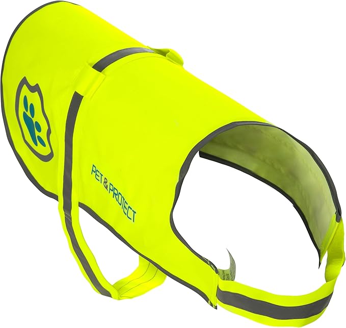 Reflective Dog Coat for Safety – Ideal Dog Vest for High-Visibility When Walking, Jogging or Training – Sizes to Fit Small, Medium, Large Breeds 16-130 lbs (X-Large)