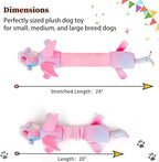 Squeaky Crinkle Plush Unicorn Dog Toys, Dog Toys to Keep Them Busy, Tug of War & Pull Toys for Small, Medium Dogs Puppy