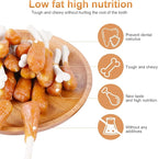 Chicken Calcium Bone Rawhide Free Dog Treats, Dog Chews Puppy Training Teeth Clean Snacks 0.5lb/227g