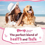PAWUP Duck Dog Chews, Donut Rawhide Treat, Long Lasting Rawhide Ring, Natural w/Taurine, 12.5oz