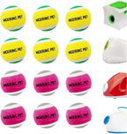 HOCTRAKA, NICERINC PET X-Small Dog Tennis Balls Dog Toys Ball 1.5" Pack of 12, Fit Ball Launchers