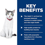 Hill's Science Diet Healthy Cuisine, Senior Adult 11+, Great Taste, Wet Cat Food, Seared Tuna & Carrot Stew, 2.8 oz Can, Case of 24